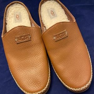 Mens Uggs Pure Slip On Leather Slippers Size 10